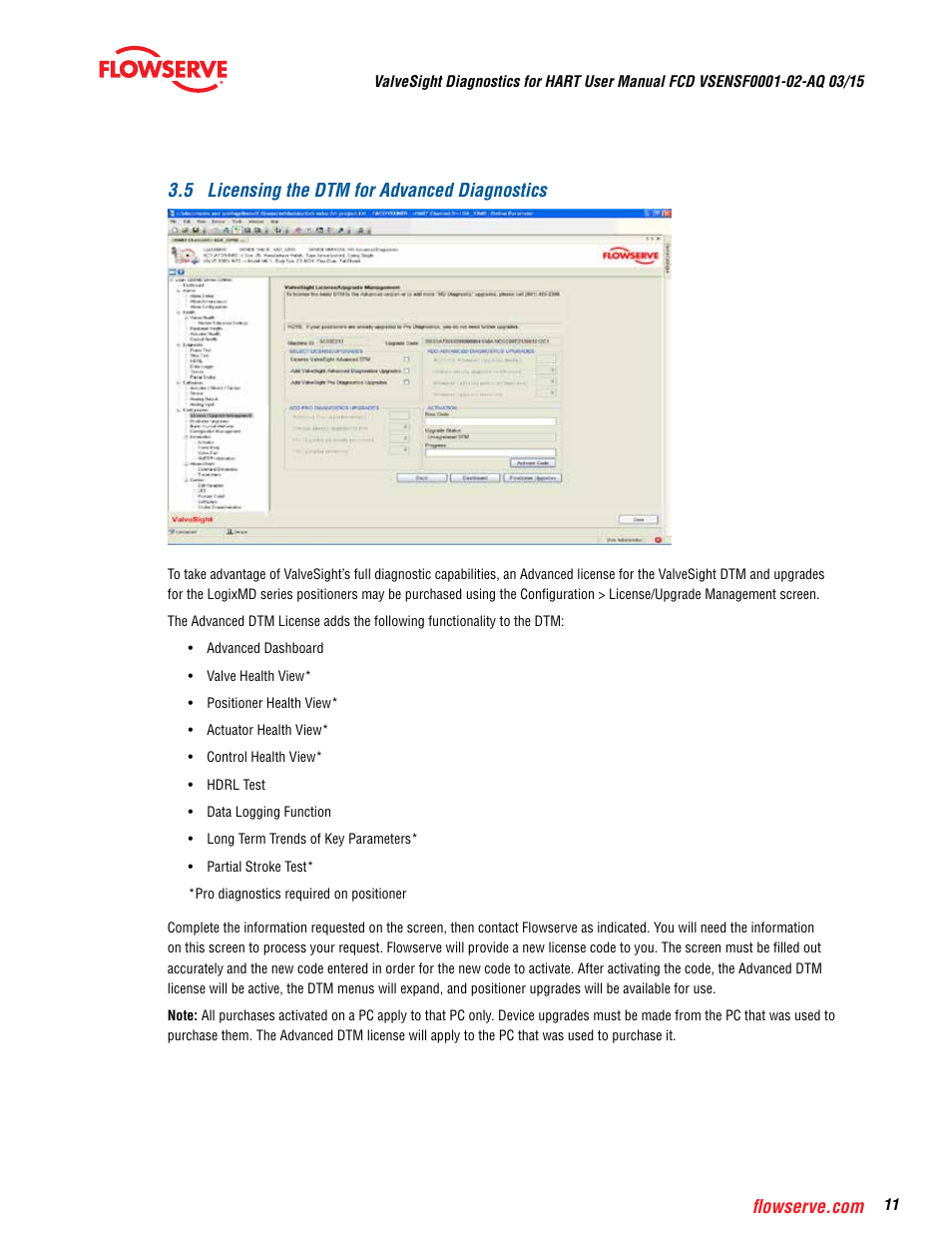 Flowserve ValveSight Diagnostics User Manual | Page 11 / 60