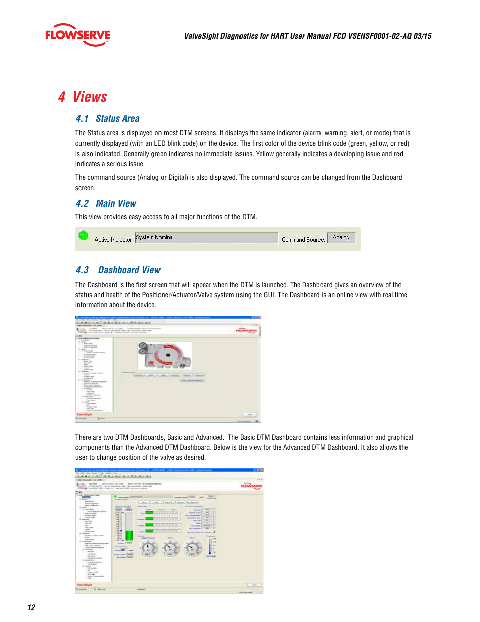 4 views | Flowserve ValveSight Diagnostics User Manual | Page 12 / 60