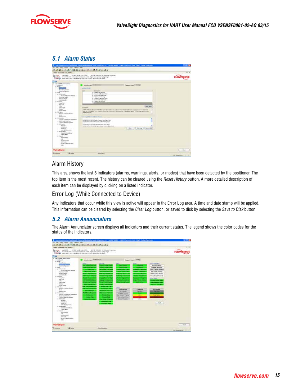 Flowserve ValveSight Diagnostics User Manual | Page 15 / 60
