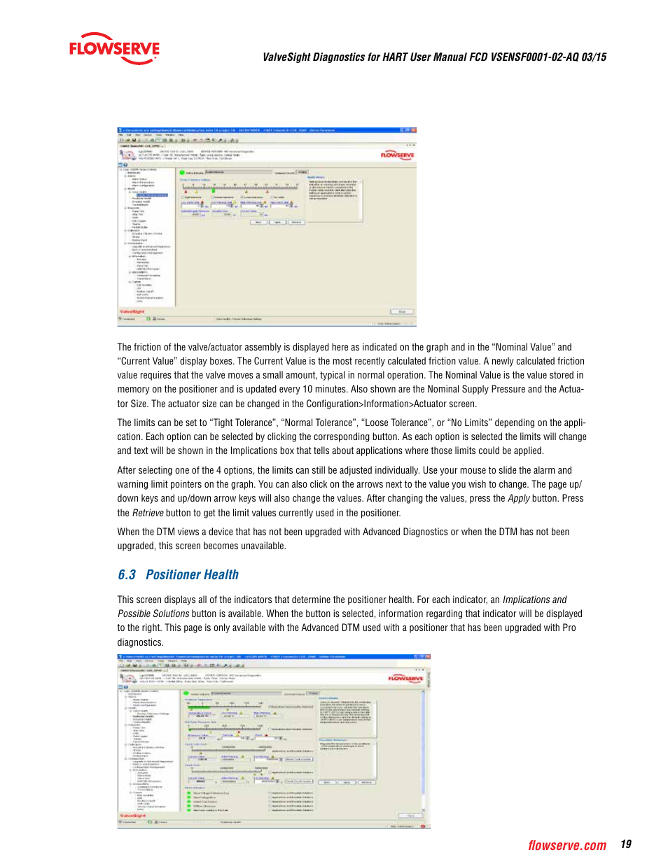 Flowserve ValveSight Diagnostics User Manual | Page 19 / 60