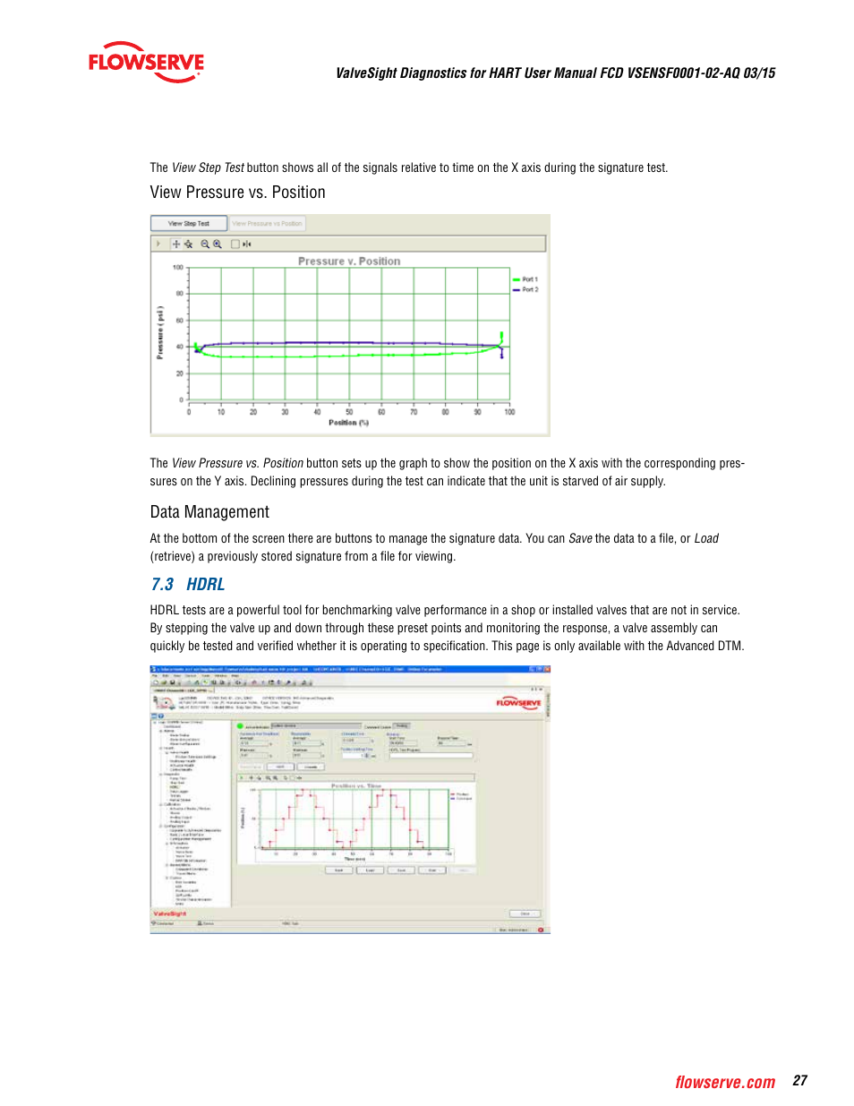 Flowserve ValveSight Diagnostics User Manual | Page 27 / 60
