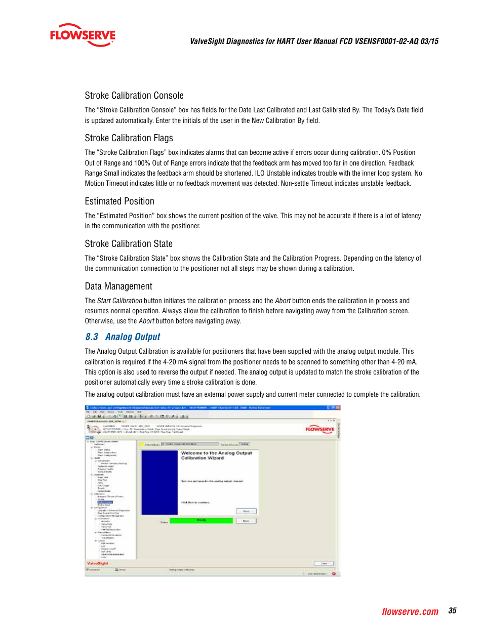 Flowserve ValveSight Diagnostics User Manual | Page 35 / 60