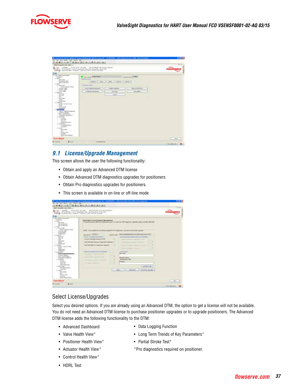 Flowserve ValveSight Diagnostics User Manual | Page 37 / 60