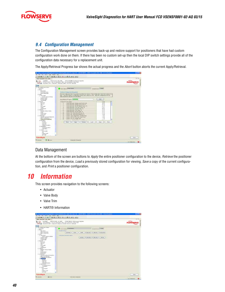10 information | Flowserve ValveSight Diagnostics User Manual | Page 40 / 60