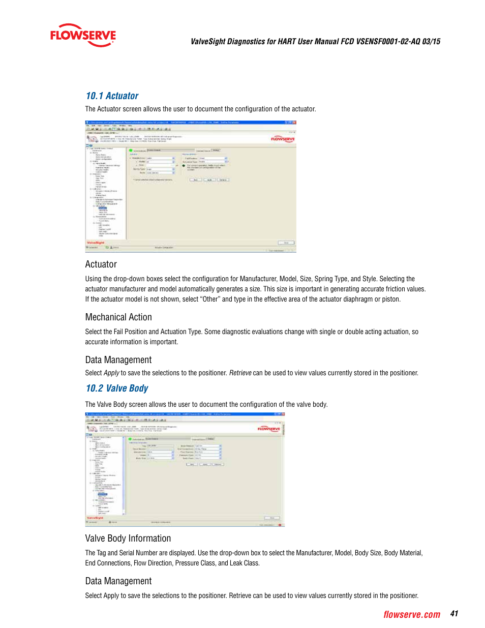 Flowserve ValveSight Diagnostics User Manual | Page 41 / 60