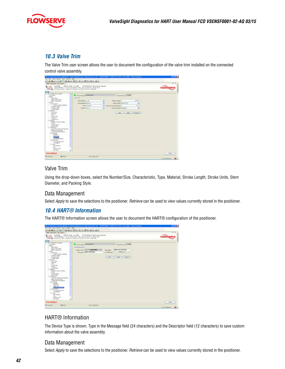 Flowserve ValveSight Diagnostics User Manual | Page 42 / 60