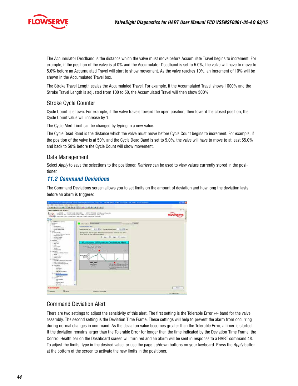 Flowserve ValveSight Diagnostics User Manual | Page 44 / 60