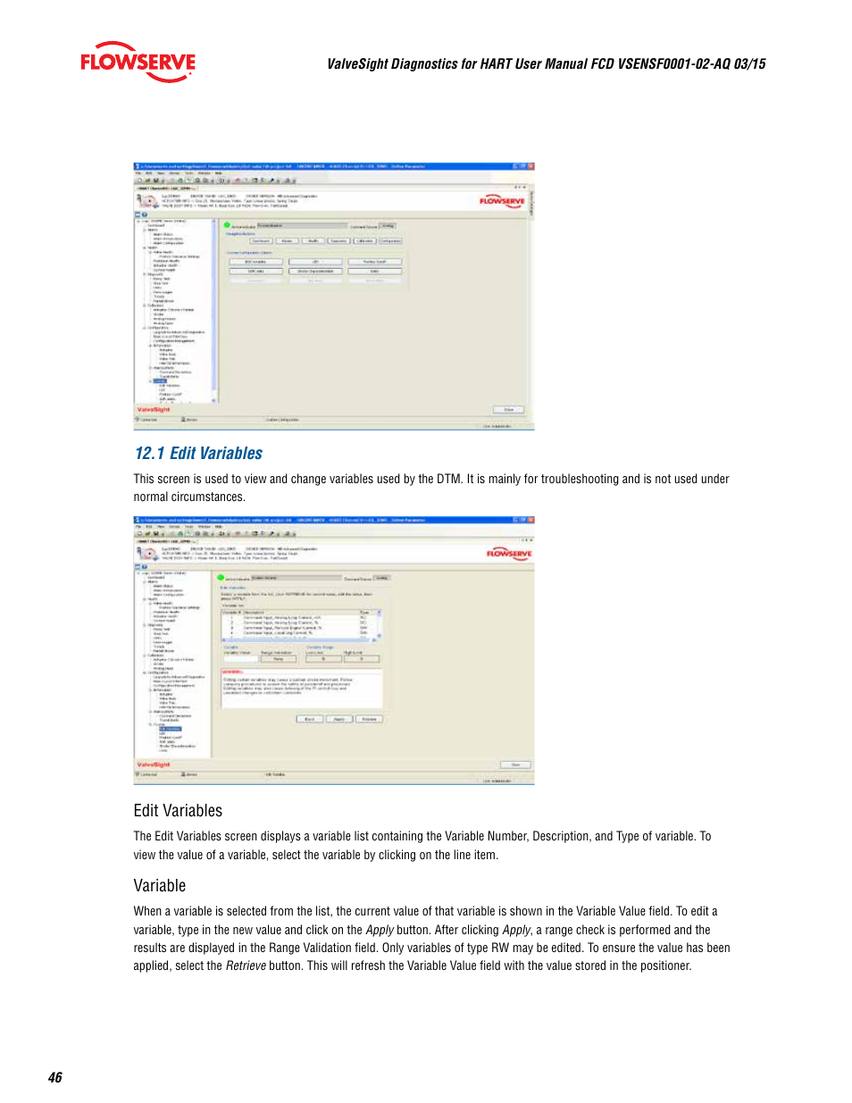 Flowserve ValveSight Diagnostics User Manual | Page 46 / 60