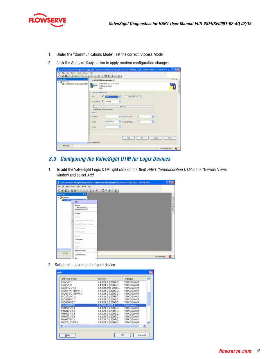 Flowserve ValveSight Diagnostics User Manual | Page 9 / 60