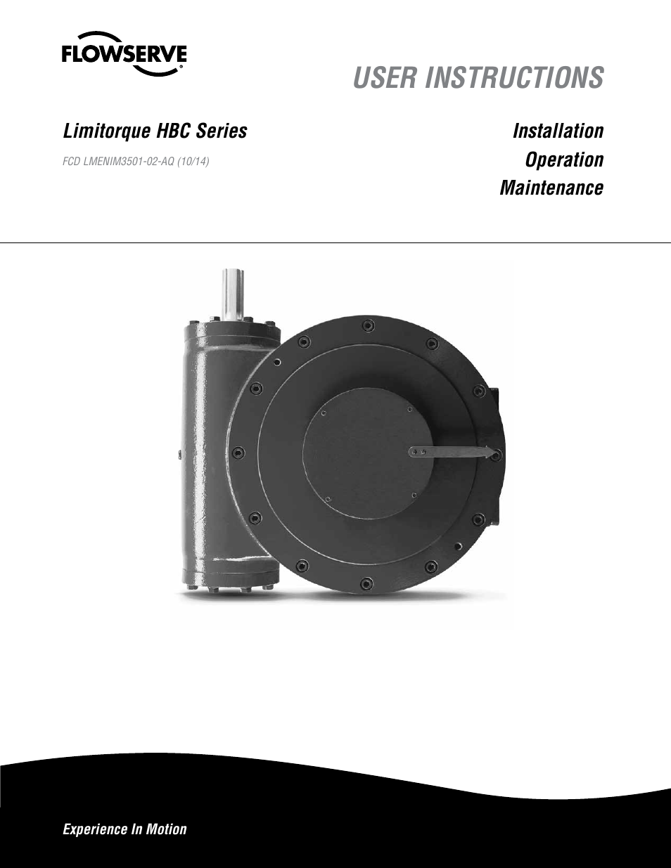 Flowserve HBC Series Limitorque User Manual | 24 pages