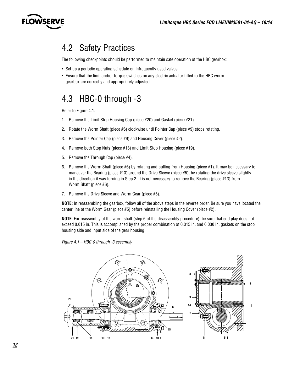 2 safety practices, 3 hbc-0 through -3 | Flowserve HBC Series Limitorque User Manual | Page 12 / 24