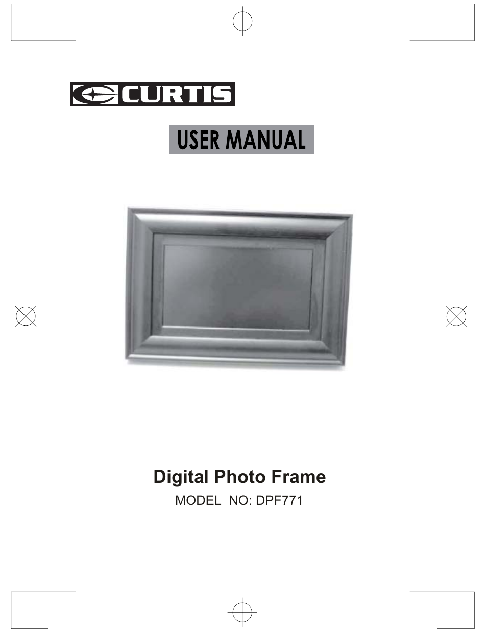 Curtis DPF771 User Manual | 7 pages