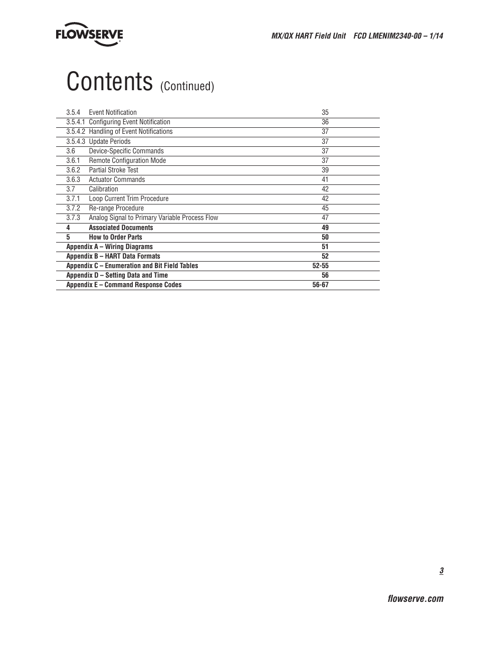 Flowserve MX HART Field Unit User Manual | Page 3 / 72