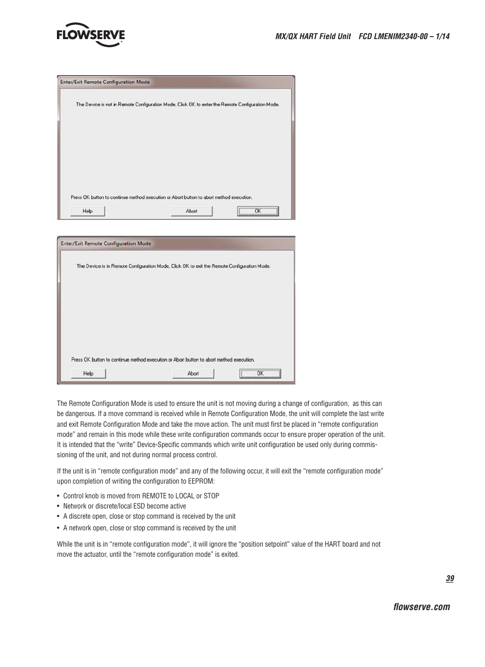 Flowserve MX HART Field Unit User Manual | Page 39 / 72