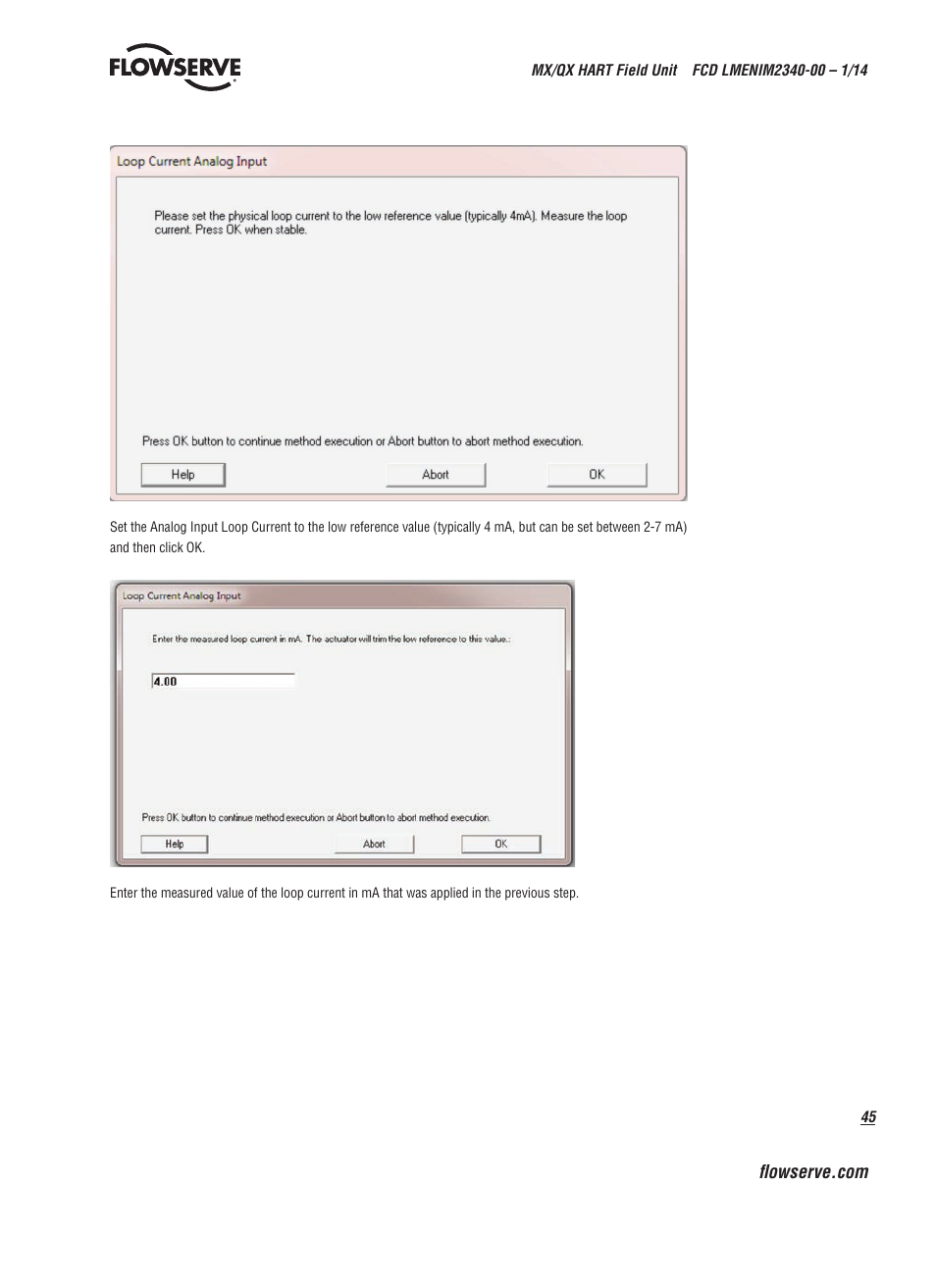 Flowserve MX HART Field Unit User Manual | Page 45 / 72