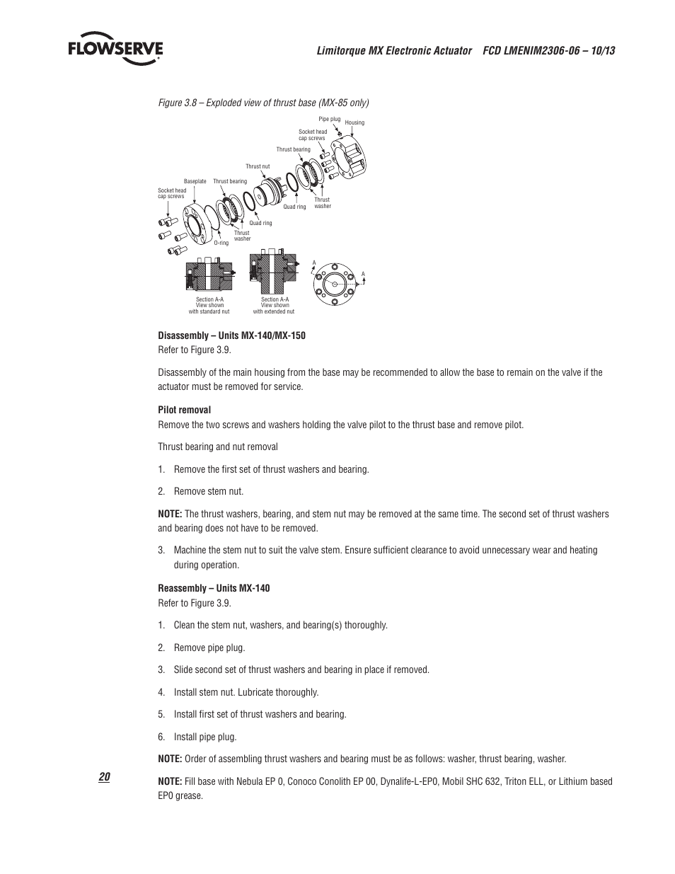 Flowserve MX Electronic Actuator User Manual | Page 20 / 104