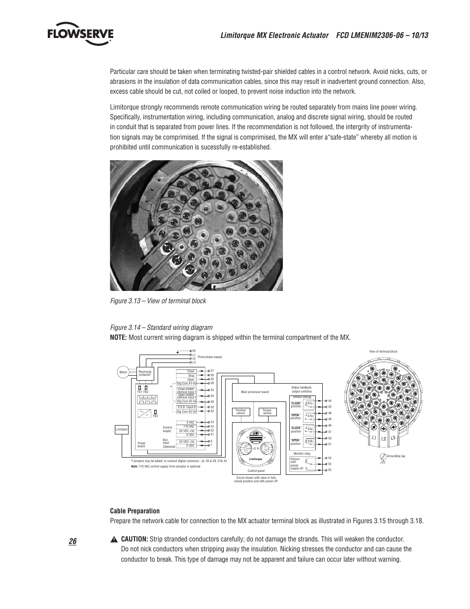 Flowserve MX Electronic Actuator User Manual | Page 26 / 104