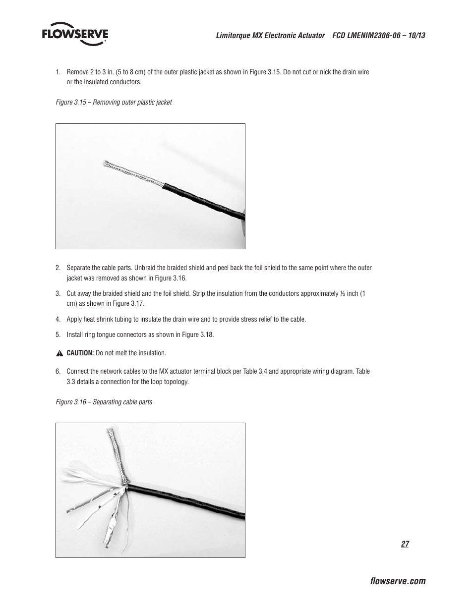 Flowserve MX Electronic Actuator User Manual | Page 27 / 104
