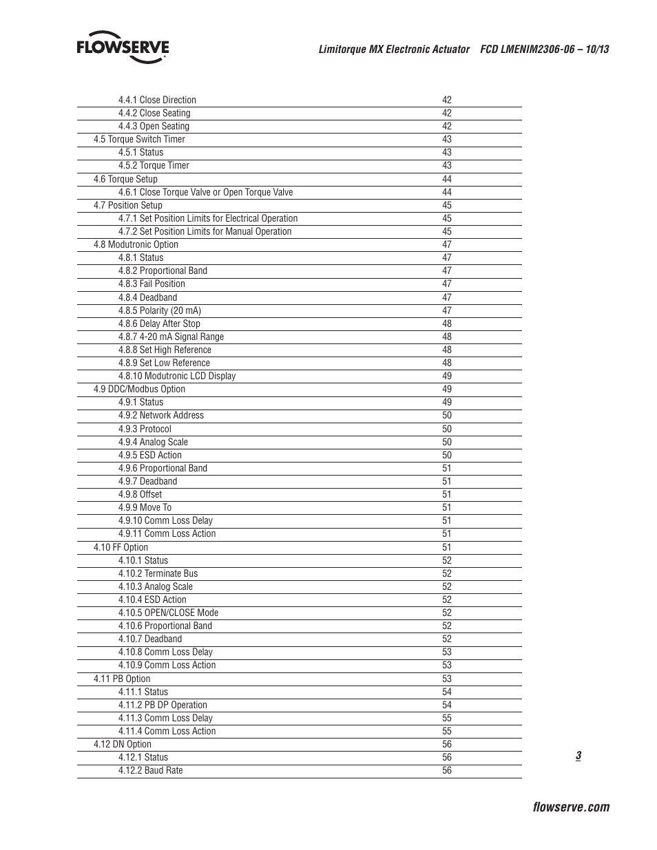 Flowserve MX Electronic Actuator User Manual | Page 3 / 104