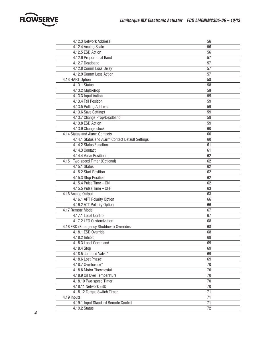Flowserve MX Electronic Actuator User Manual | Page 4 / 104