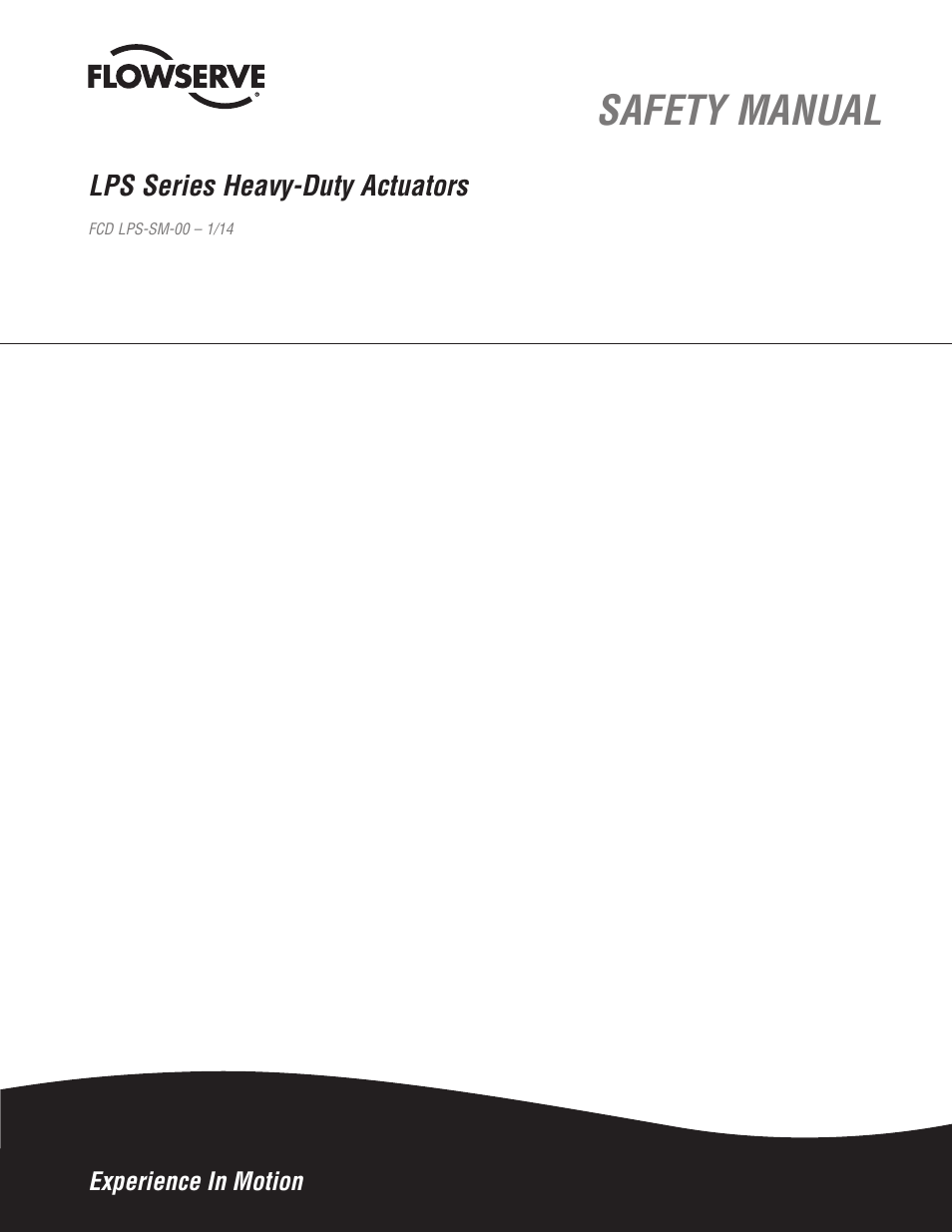 Flowserve LPS Series Heavy-Duty Actuators User Manual | 6 pages