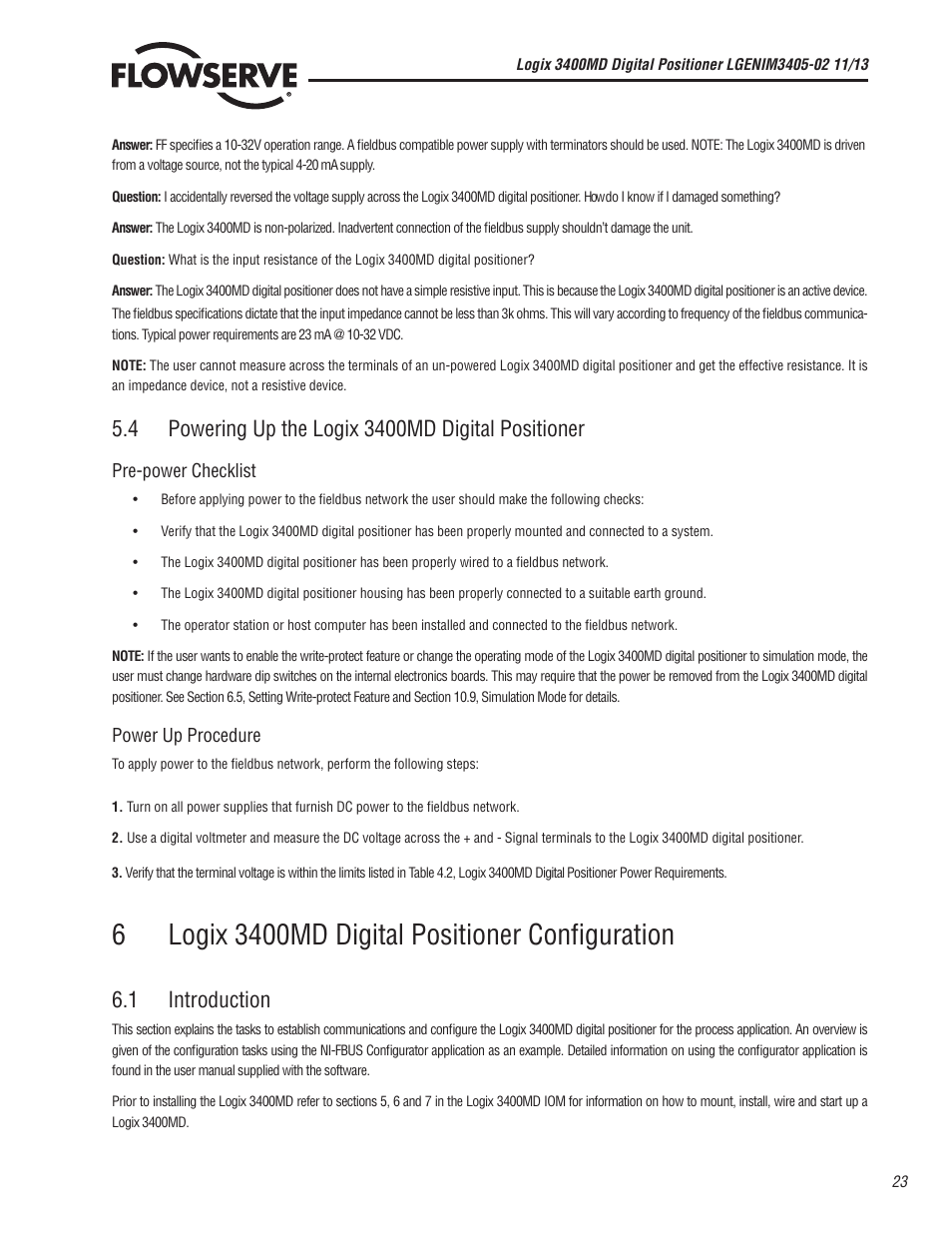 1 introduction | Flowserve 400MD Logix User Manual | Page 23 / 106