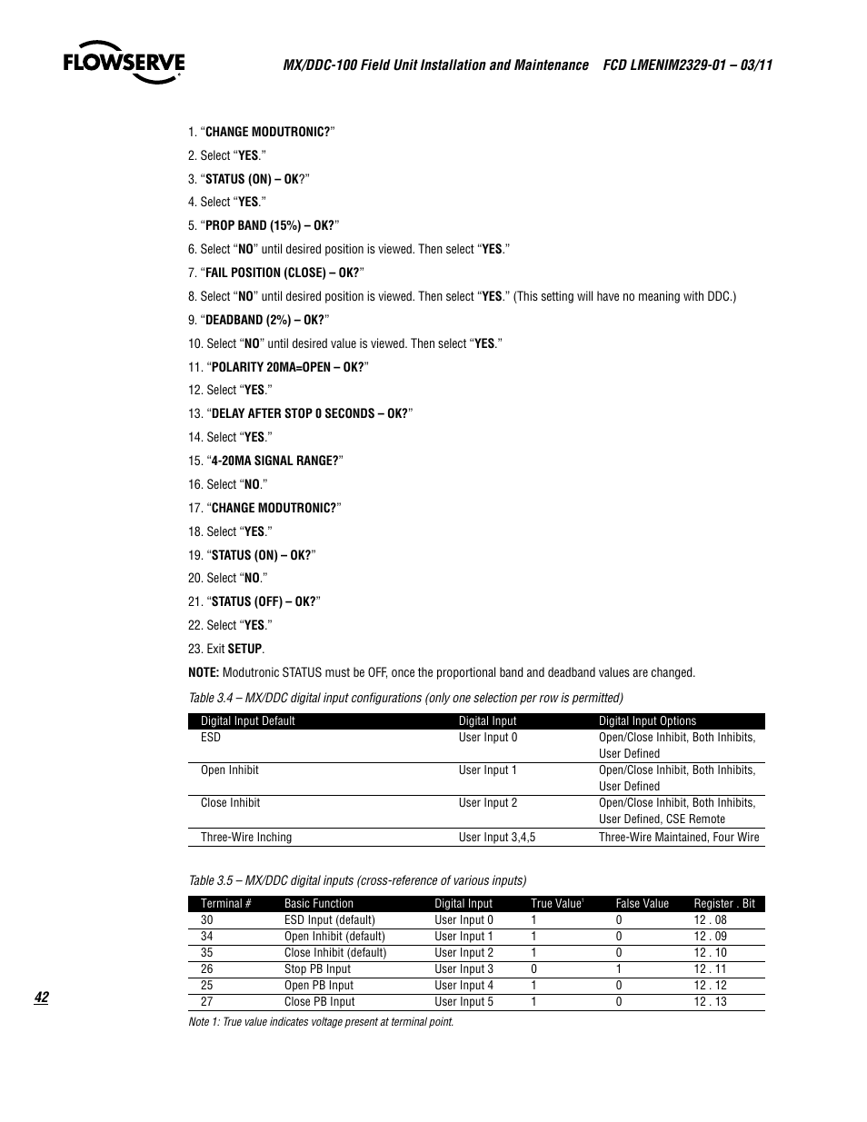 Flowserve MX-100 Field Unit User Manual | Page 42 / 66