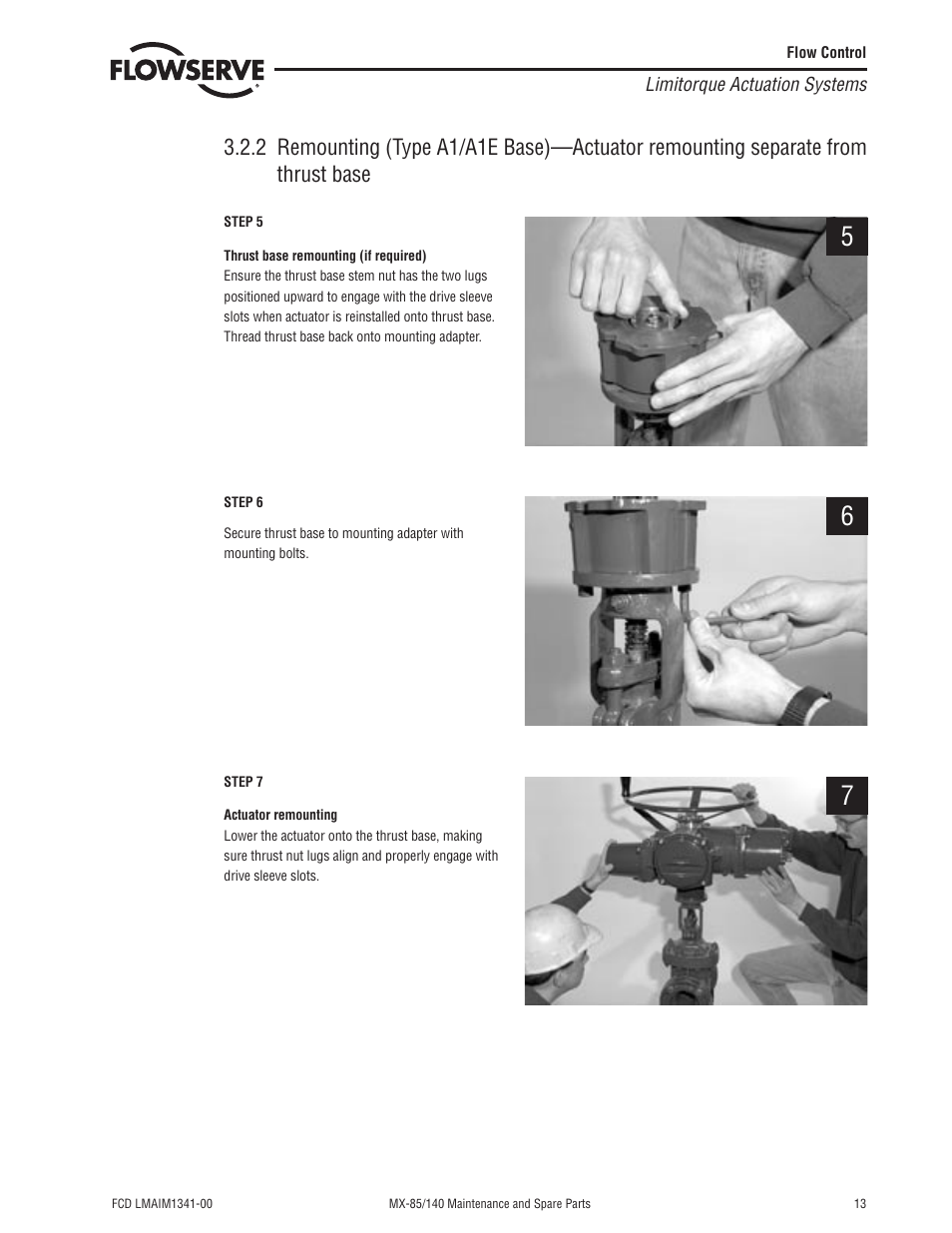 Flowserve MX-85 Actuator User Manual | Page 21 / 96