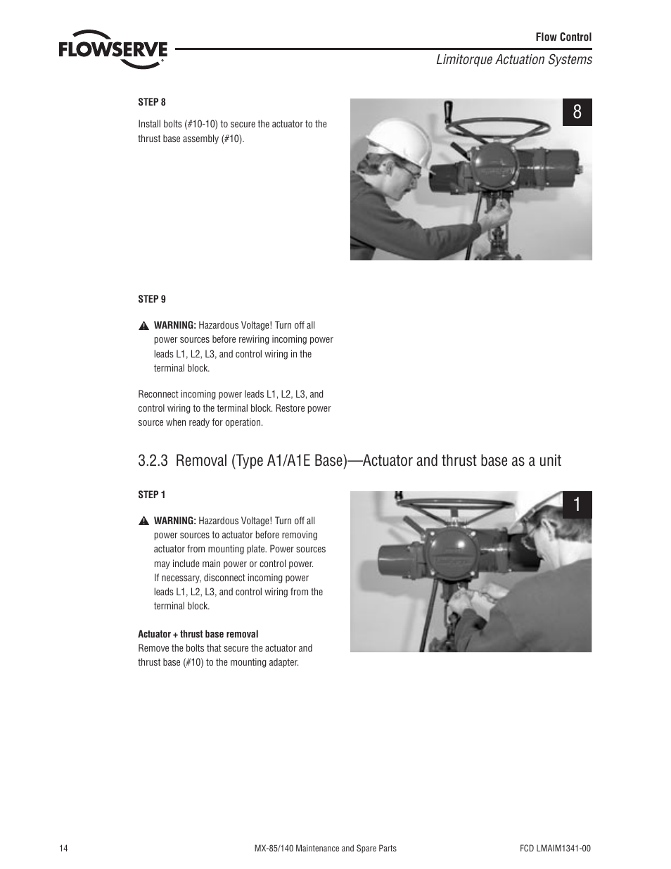 Flowserve MX-85 Actuator User Manual | Page 22 / 96