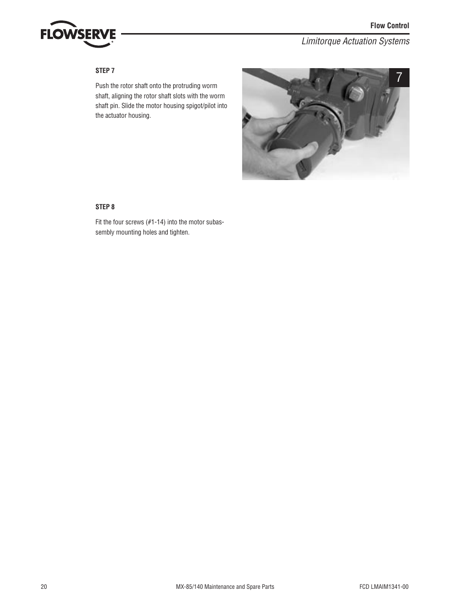 Flowserve MX-85 Actuator User Manual | Page 28 / 96