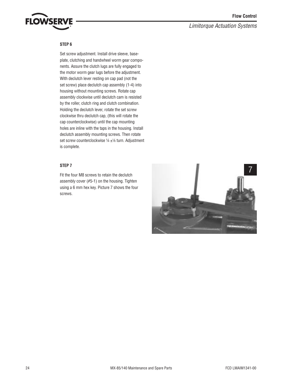 Limitorque actuation systems | Flowserve MX-85 Actuator User Manual | Page 32 / 96