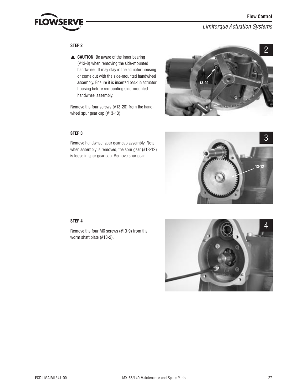 Flowserve MX-85 Actuator User Manual | Page 35 / 96