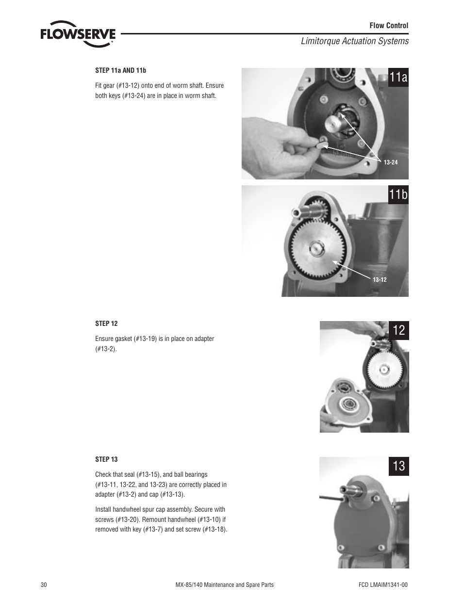 Flowserve MX-85 Actuator User Manual | Page 38 / 96