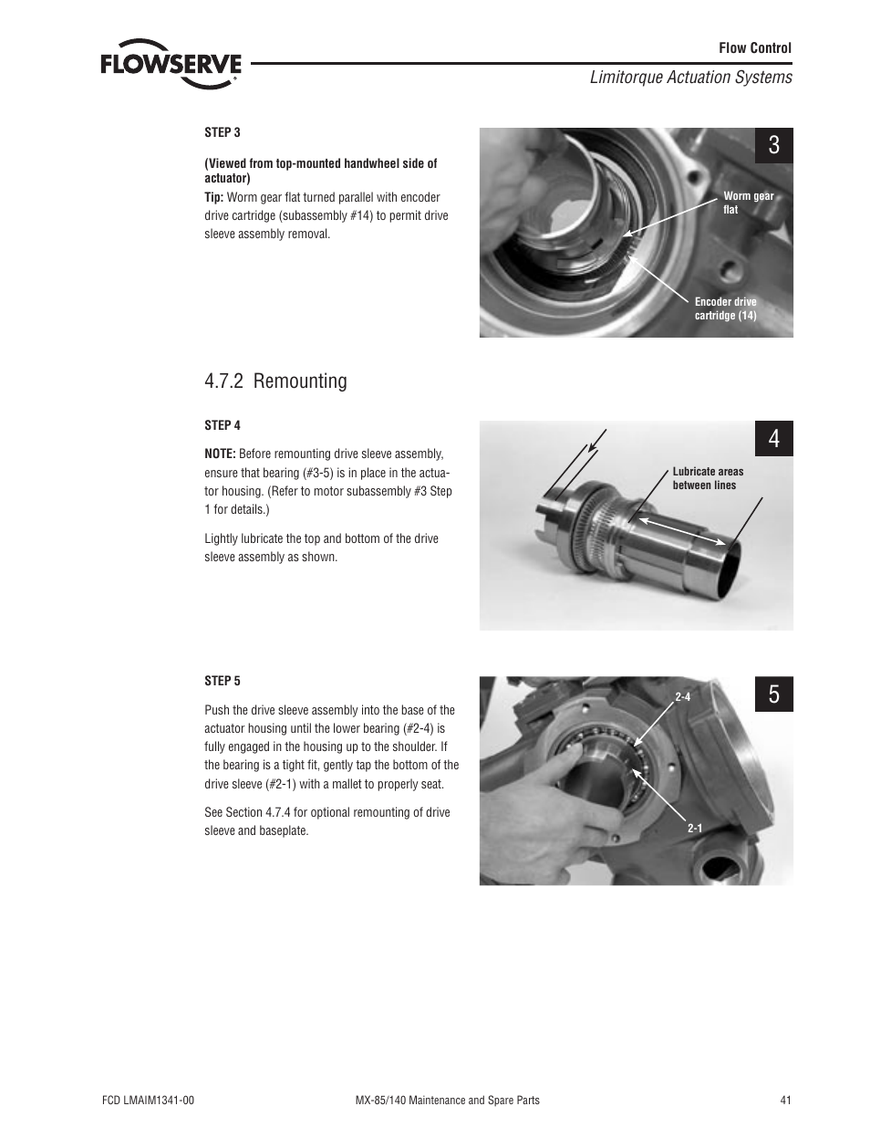 2 remounting | Flowserve MX-85 Actuator User Manual | Page 49 / 96
