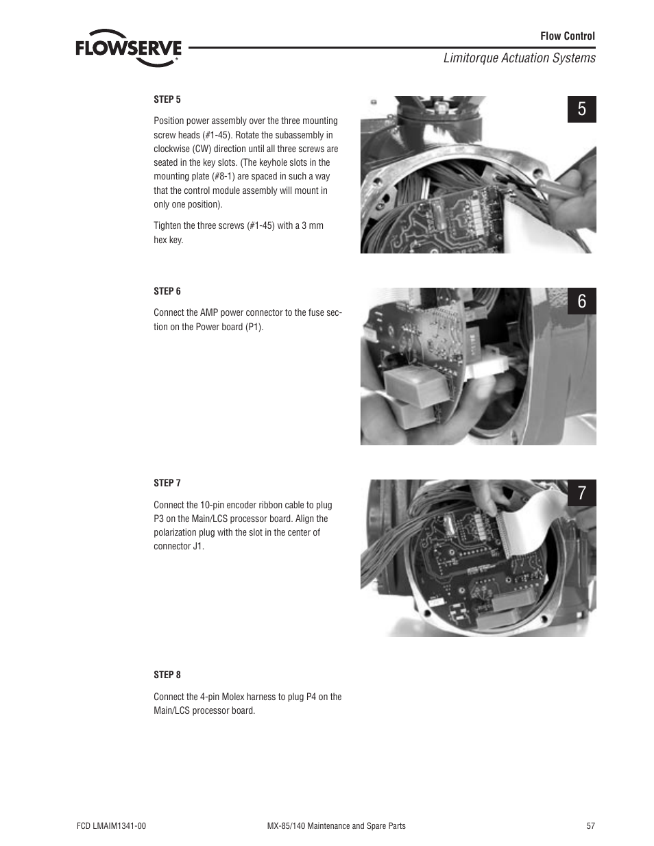 Flowserve MX-85 Actuator User Manual | Page 65 / 96