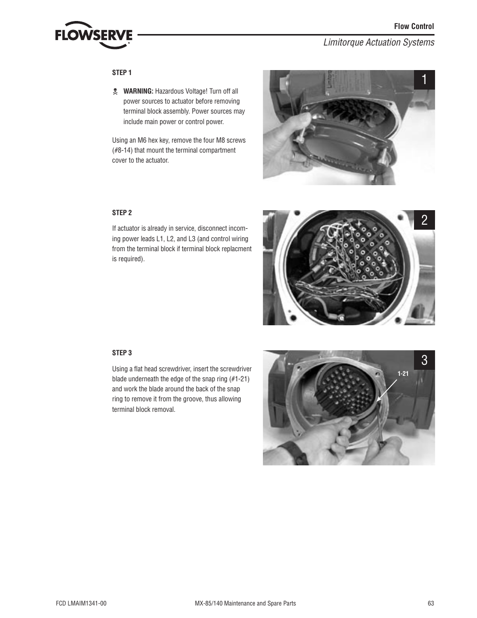 Flowserve MX-85 Actuator User Manual | Page 71 / 96