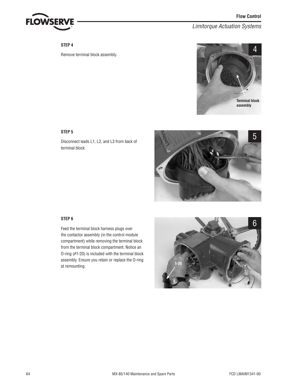 Flowserve MX-85 Actuator User Manual | Page 72 / 96