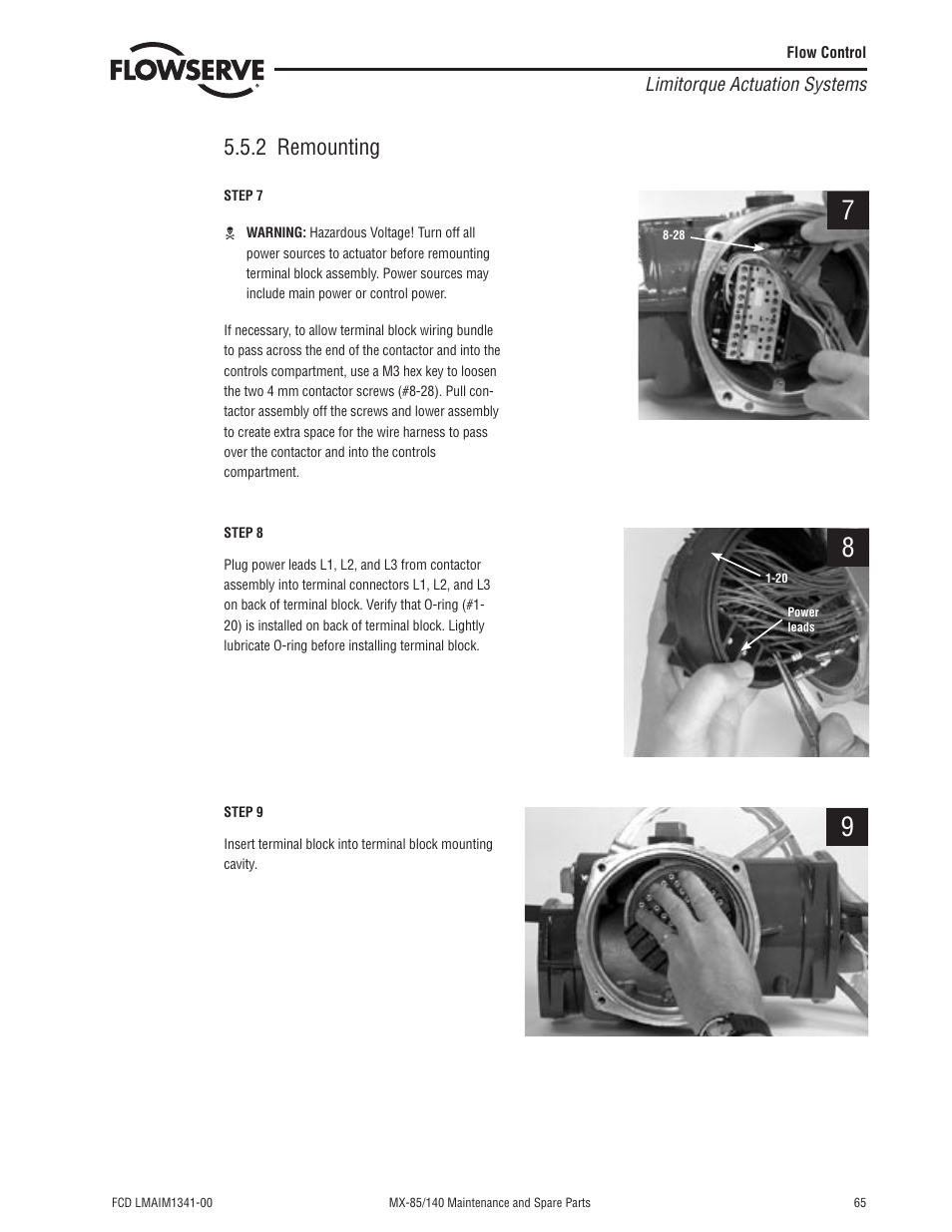 2 remounting | Flowserve MX-85 Actuator User Manual | Page 73 / 96