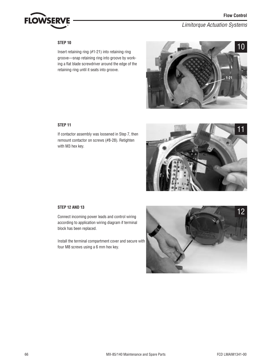 Flowserve MX-85 Actuator User Manual | Page 74 / 96