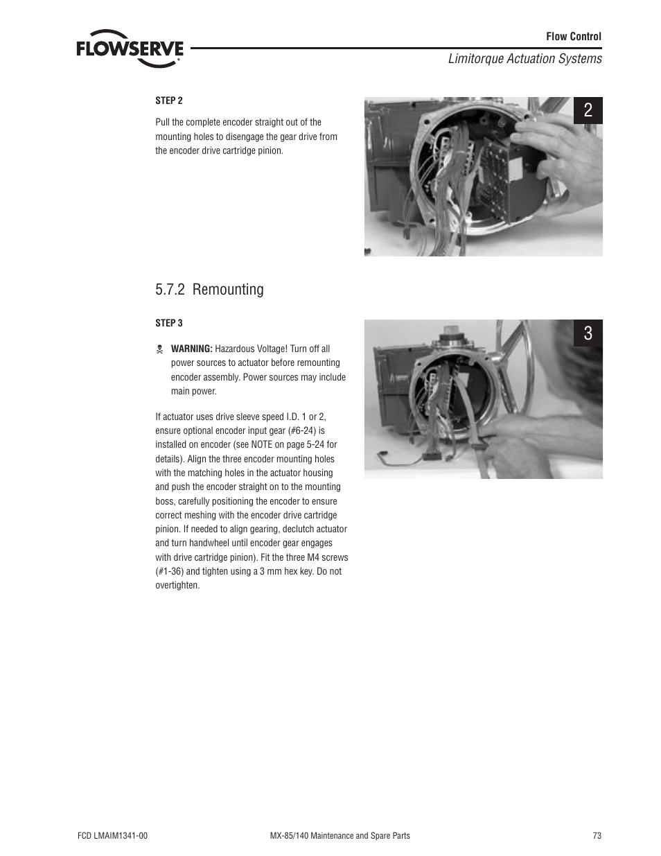 2 remounting | Flowserve MX-85 Actuator User Manual | Page 81 / 96