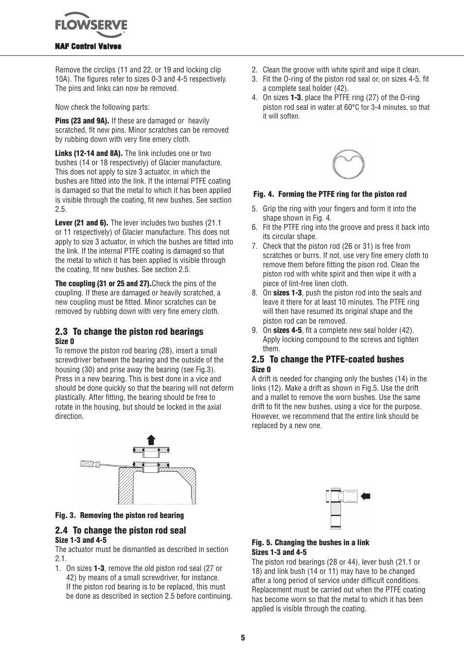 Flowserve NAF-Turnex pneumatic actuators User Manual | Page 5 / 20