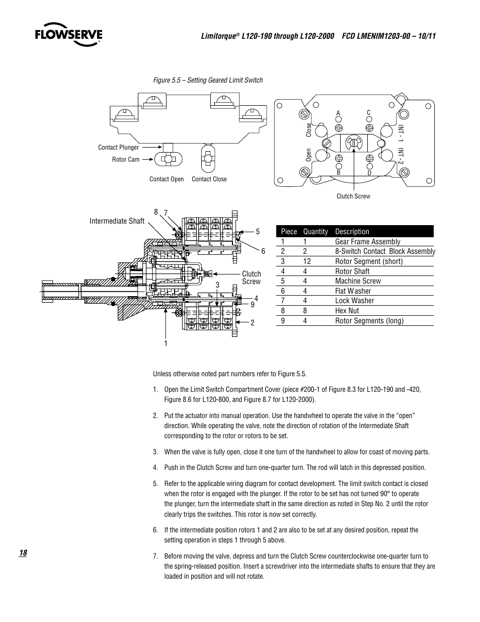 Flowserve L120-190 through L120-2000 User Manual | Page 18 / 56