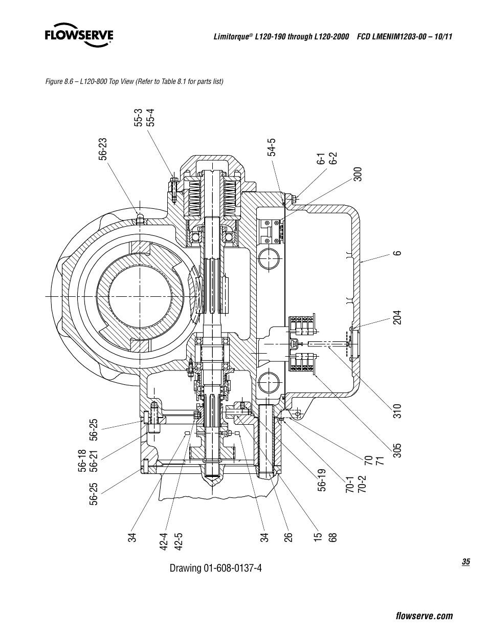 Flowserve L120-190 through L120-2000 User Manual | Page 35 / 56