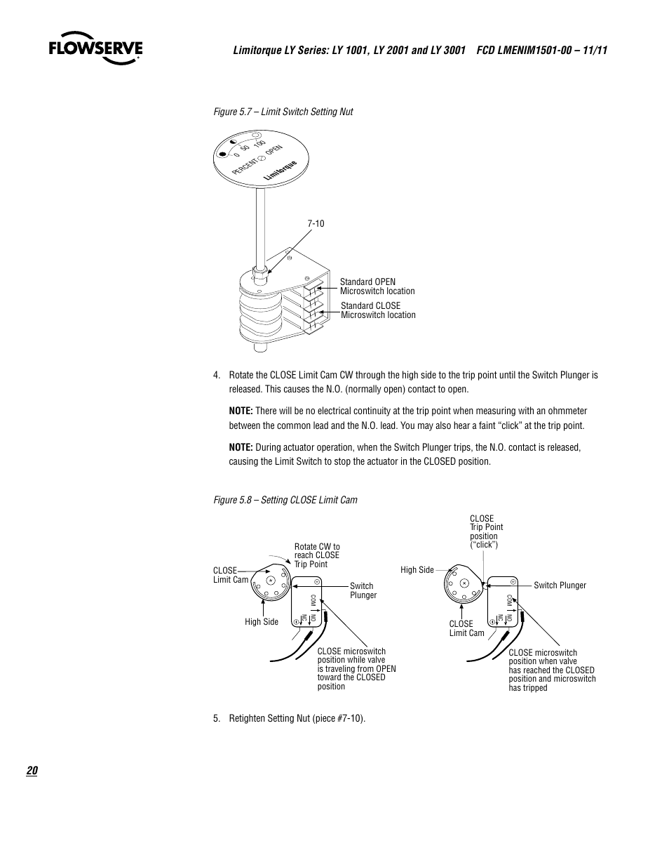 Flowserve LY Series Limitorque User Manual | Page 20 / 64