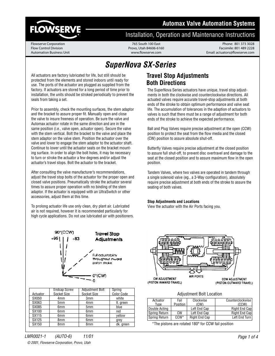 Flowserve SX-Series SuperNova User Manual | 4 pages