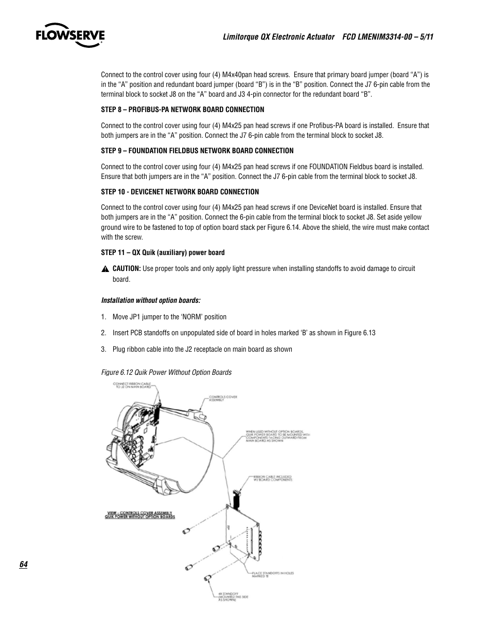 Flowserve QX
 Limitorque User Manual | Page 64 / 82