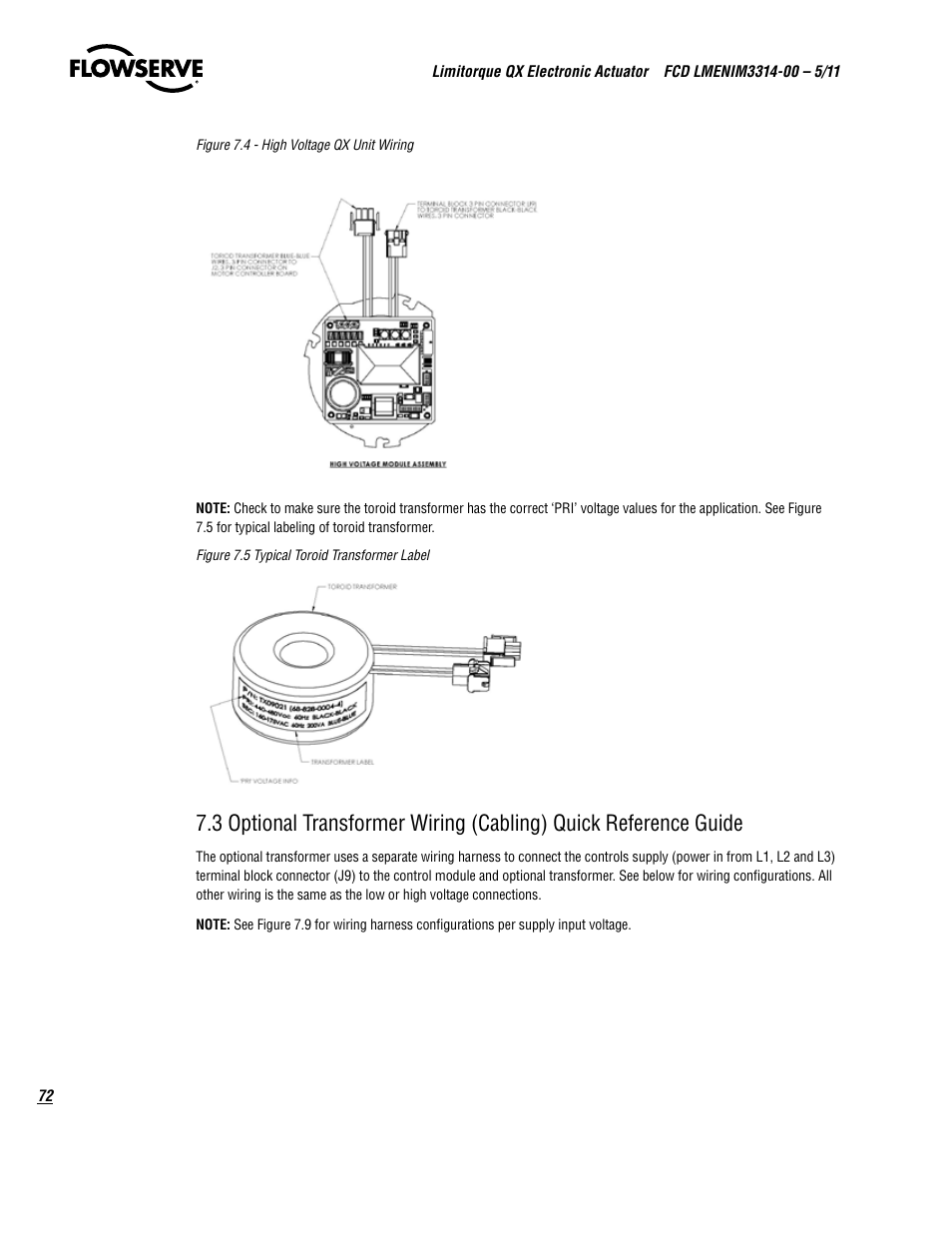 Flowserve QX
 Limitorque User Manual | Page 72 / 82