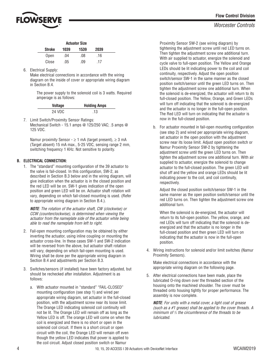 Worcester controls | Flowserve 10 ACCESS I 39 Actuators with DeviceNet Interface User Manual | Page 4 / 12