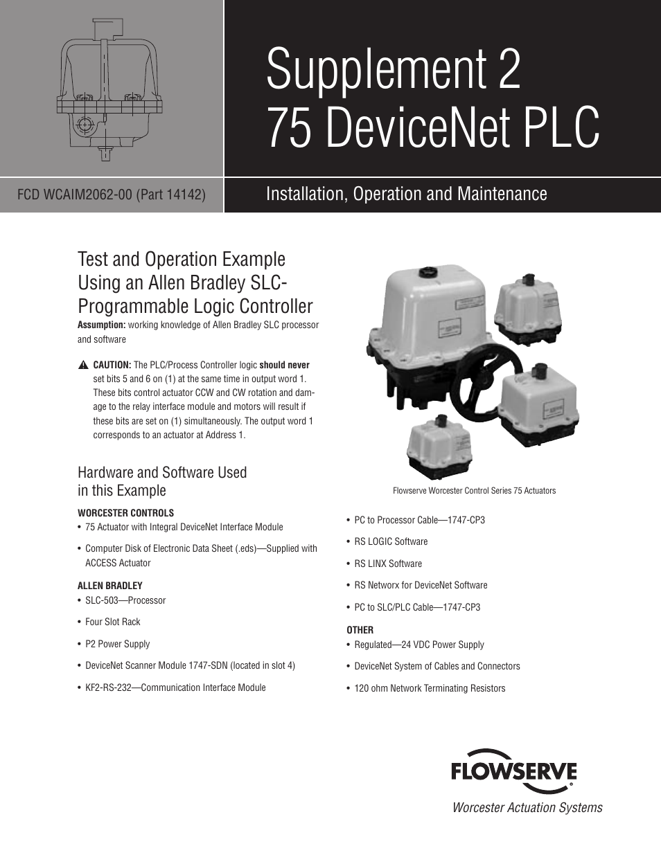 Flowserve Supplement 2 75 DeviceNet PLC User Manual | 4 pages