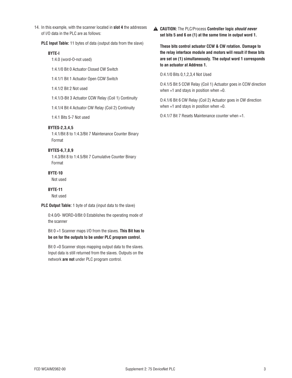 Flowserve Supplement 2 75 DeviceNet PLC User Manual | Page 3 / 4